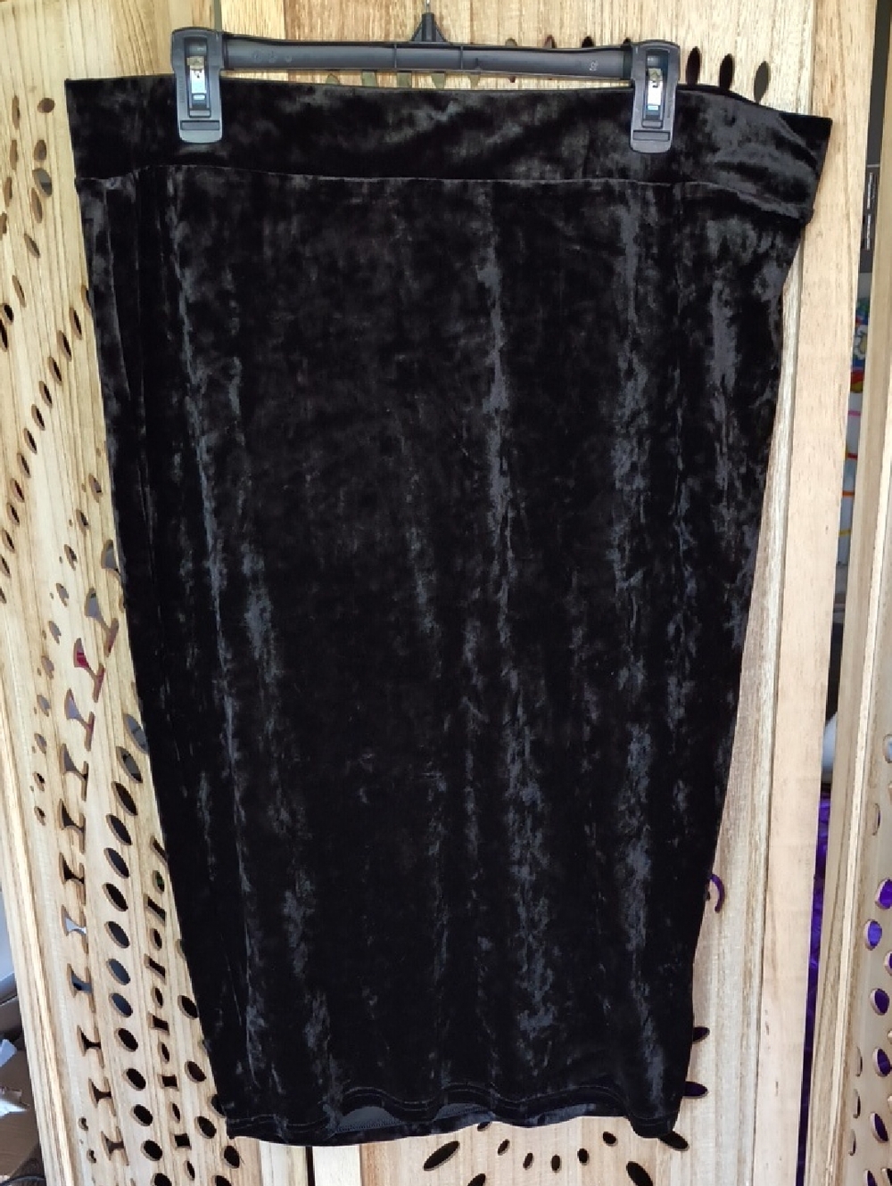 torrid Black Velvet Pencil Skirt